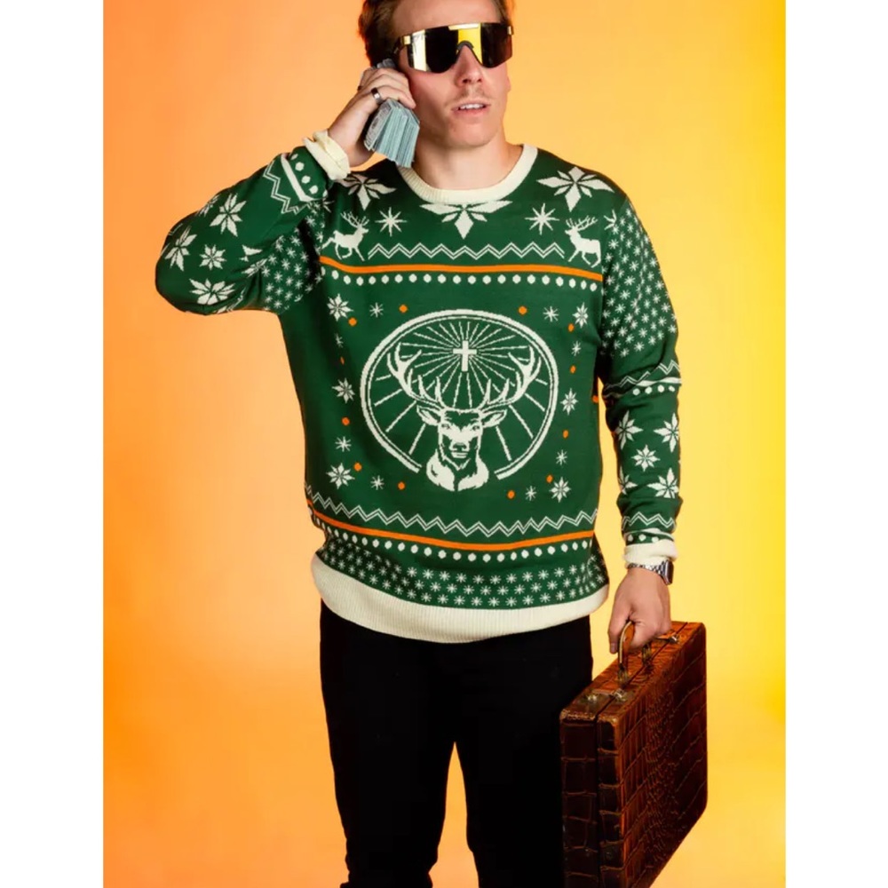 Shinesty jagermeister ugly sweater